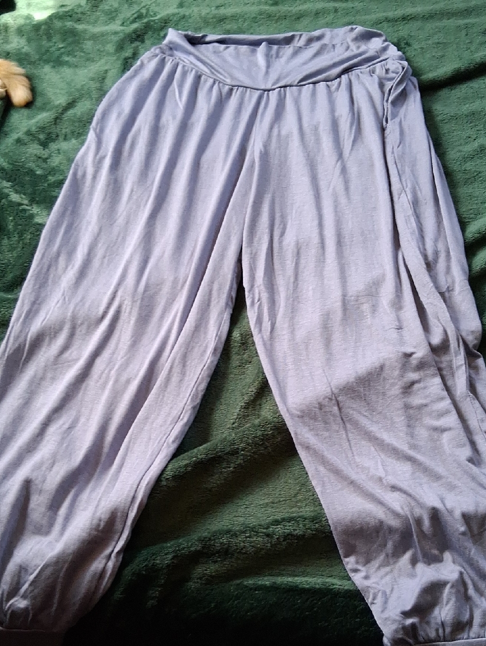 Light Blue Wide-Leg Lounge Pants